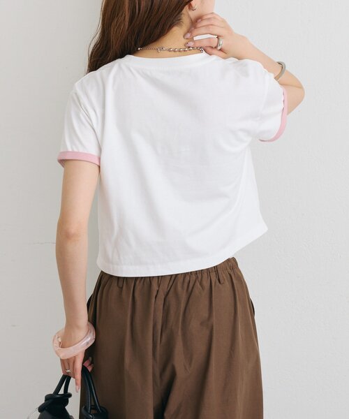 mystic(ミスティック)の「配色ロゴチビT(Tシャツ/カットソー・レディース・ブルー/オフホワイト・FREE)」の19枚目の写真