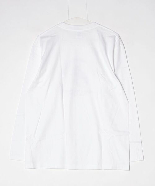 tunee(チュニー)の「猫ロンT/長袖Tシャツ(hsyd)(Tシャツ/カットソー・レディース・ホワイト・LARGE)」の2枚目の写真