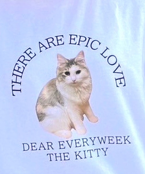 tunee(チュニー)の「猫ロンT/長袖Tシャツ(hsyd)(Tシャツ/カットソー・レディース・ホワイト・LARGE)」の5枚目の写真