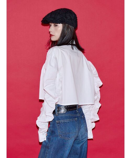 jouetie(ジュエティ)の「【SOMETHING×PosTokyo】Straight Loose Denim(デニムパンツ・レディース・ブルー/ブラック・SMALL/MEDIUM)」の8枚目の写真