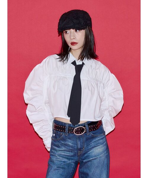 jouetie(ジュエティ)の「【SOMETHING×PosTokyo】Straight Loose Denim(デニムパンツ・レディース・ブルー/ブラック・SMALL/MEDIUM)」の9枚目の写真