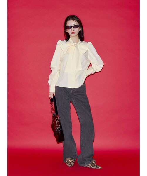 jouetie(ジュエティ)の「【SOMETHING×PosTokyo】Straight Loose Denim(デニムパンツ・レディース・ブルー/ブラック・SMALL/MEDIUM)」の12枚目の写真
