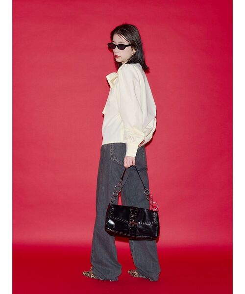 jouetie(ジュエティ)の「【SOMETHING×PosTokyo】Straight Loose Denim(デニムパンツ・レディース・ブルー/ブラック・SMALL/MEDIUM)」の13枚目の写真
