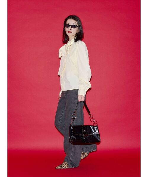 jouetie(ジュエティ)の「【SOMETHING×PosTokyo】Straight Loose Denim(デニムパンツ・レディース・ブルー/ブラック・SMALL/MEDIUM)」の15枚目の写真