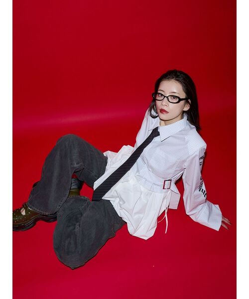 jouetie(ジュエティ)の「【SOMETHING×PosTokyo】Straight Loose Denim(デニムパンツ・レディース・ブルー/ブラック・SMALL/MEDIUM)」の21枚目の写真