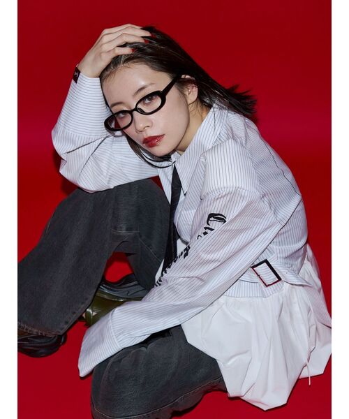 jouetie(ジュエティ)の「【SOMETHING×PosTokyo】Straight Loose Denim(デニムパンツ・レディース・ブルー/ブラック・SMALL/MEDIUM)」の22枚目の写真
