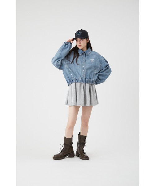 ANNA SUI（アナスイ）の「【LILY BROWN×ANNA SUI】スタッズデニムシャツブルゾン（シャツ/ブラウス・レディース・ライトブルー/ピンク/その他・FREE）」の8枚目の写真