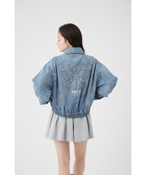 ANNA SUI（アナスイ）の「【LILY BROWN×ANNA SUI】スタッズデニムシャツブルゾン（シャツ/ブラウス・レディース・ライトブルー/ピンク/その他・FREE）」の5枚目の写真