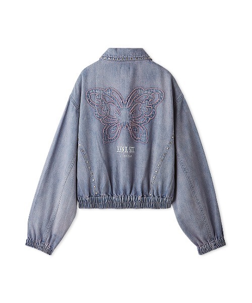 ANNA SUI（アナスイ）の「【LILY BROWN×ANNA SUI】スタッズデニムシャツブルゾン（シャツ/ブラウス・レディース・ライトブルー/ピンク/その他・FREE）」の10枚目の写真