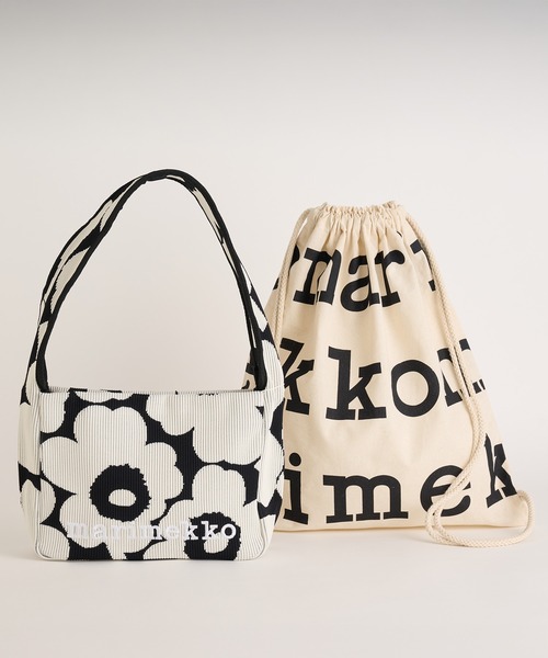 marimekko(マリメッコ)の「【バナー掲載特典付】Unikko / Knitted Shoulderbag(ショルダーバッグ・レディース・ブラック・FREE)」の1枚目の写真