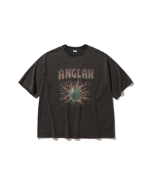 ANGLAN（アングラン）の「Vintage Blast Graphic Tee - Charcoal（Tシャツ/カットソー）」