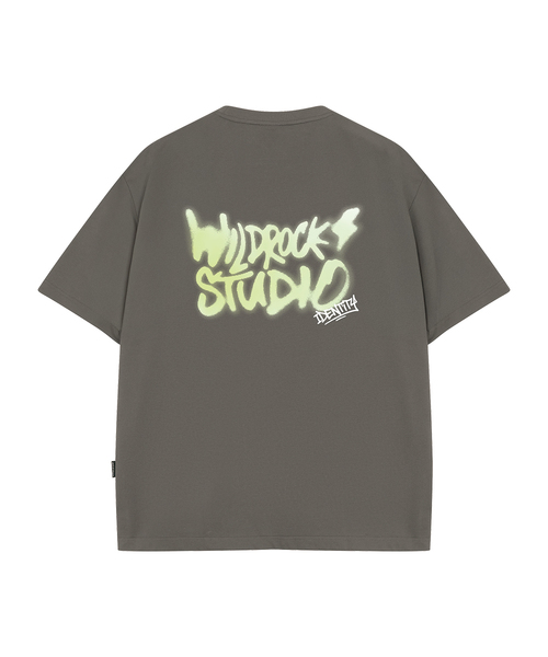 WILDROCK(ワイルドロック)の「フェードライトニング クールコットン オーバーサイズ 半袖Tシャツ(Tシャツ/カットソー・メンズ・ブルー/チャコール/イエロー/ピンク/ブラック/スカイブルー/ホワイト・SMALL/LARGE/MEDIUM)」の3枚目の写真
