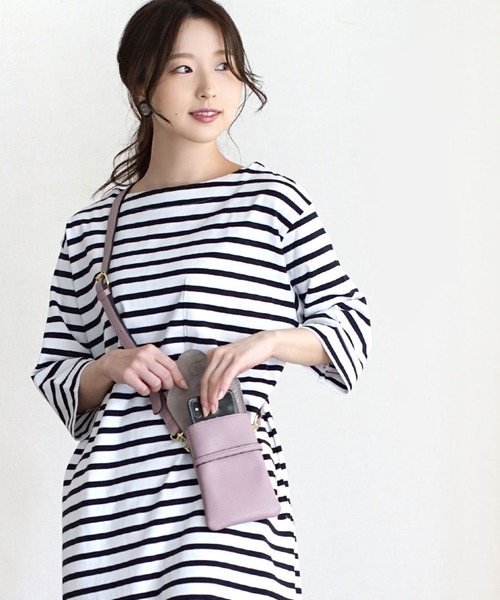 zootie（ズーティー）の「ほぼシミヘン加工 フレンチバスク ロングワンピース（ワンピース・レディース・ホワイト×ブラック/カーキ/グレー系その他/ブラック/ネイビー・フリー）」の7枚目の写真