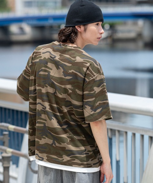 WEGO(ウィゴー)の「WEGO/【26年春夏新作】カモフラレイヤードスキッパーT(Tシャツ/カットソー・メンズ・その他1・LARGE/MEDIUM)」の11枚目の写真