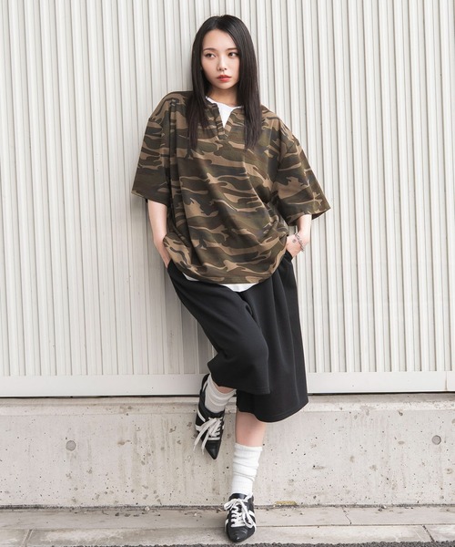 WEGO（ウィゴー）の「WEGO/カモフラレイヤードスキッパーT（Tシャツ/カットソー・メンズ・その他1・LARGE/MEDIUM）」の6枚目の写真