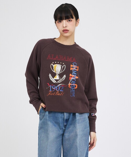 Russell Athletic(ラッセルアスレティック)の「【RUSSELL ATHLETIC/ラッセル アスレチック】トライブレンド裏起毛クルーネックスウェット/Tri-Blend Brushed Championship CN Sweat/スウェット(スウェット・レディース・ライトグレー/レッド/ブラウン・フリー)」の17枚目の写真