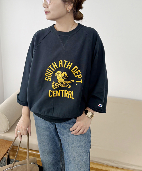 別注【CHAMPION/チャンピオン】 for JS C/N HALF SLEEVE SWEAT