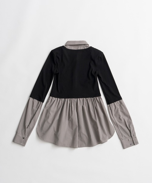 PRANK PROJECT(プランクプロジェクト)の「【2026Autumn Pre-Order】ドッキングシャツチュニック / Docking Shirt Tunic(シャツ/ブラウス・レディース・グレー/ブラック・FREE)」の20枚目の写真