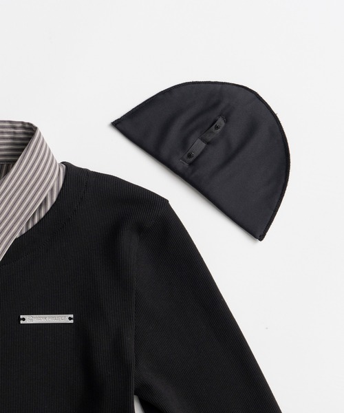 PRANK PROJECT(プランクプロジェクト)の「【2026Autumn Pre-Order】ドッキングシャツチュニック / Docking Shirt Tunic(シャツ/ブラウス・レディース・グレー/ブラック・FREE)」の5枚目の写真