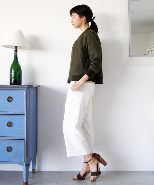 N.（N. Natural Beauty Basic）（エヌエヌナチュラルビューティーベーシック）の「MA-1ブルゾン（MA-1・レディース・カーキ/ネイビー・SMALL/MEDIUM）」の4枚目の写真