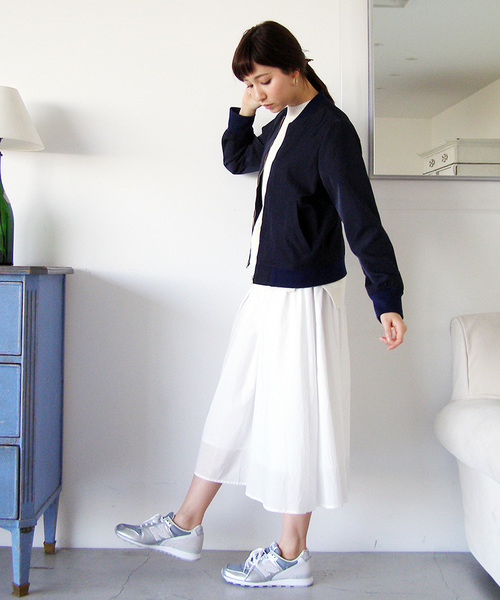 N.（N. Natural Beauty Basic）（エヌエヌナチュラルビューティーベーシック）の「MA-1ブルゾン（MA-1・レディース・カーキ/ネイビー・SMALL/MEDIUM）」の8枚目の写真