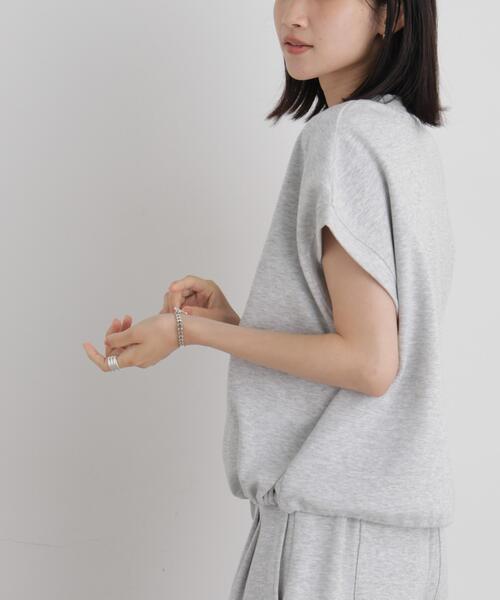 NANO universe(ナノユニバース)の「接触冷感ダンボールカットハーフジップトップス(セットアップ可)(Tシャツ/カットソー・レディース・ブラック/ブラウン/グレー・FREE)」の12枚目の写真
