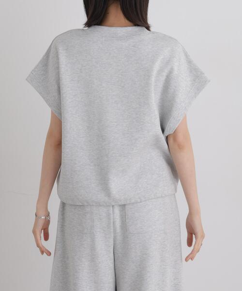NANO universe(ナノユニバース)の「接触冷感ダンボールカットハーフジップトップス(セットアップ可)(Tシャツ/カットソー・レディース・ブラック/ブラウン/グレー・FREE)」の20枚目の写真