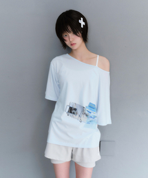 [nyzziz x MIUKI] Internet One Shourder (Light Blue)