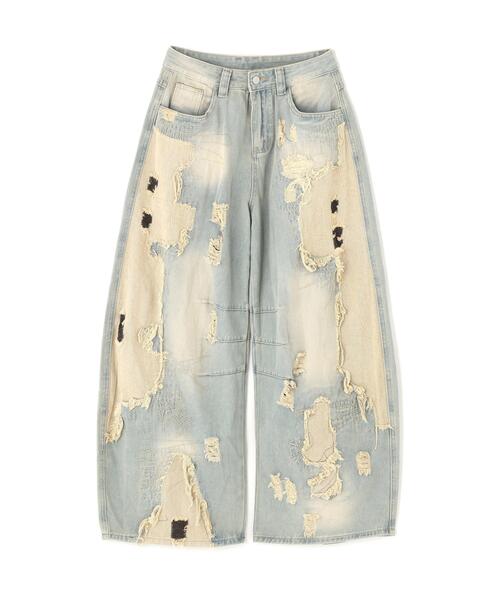 SIS(エスアイエス)の「SIS/エスアイエス/Layred Crush Denim(デニムパンツ・レディース・その他4・L/M)」の1枚目の写真