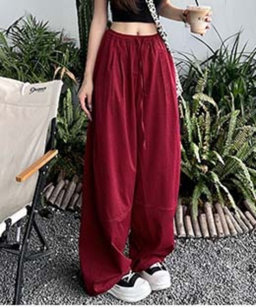 VENCEEXCHANGE(ヴァンスエクスチェンジ)の「ワイドカーブパンツ(その他パンツ・レディース・ブラック/ブラウン/レッド・M/L)」の7枚目の写真