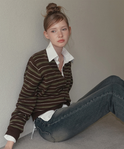 TWEE(トゥウィー)の「ニシャヴィンテージウォッシングブーツカットデニムパンツ(デニムパンツ・レディース・ブラック/スカイブルー/ライトブルー/ダークブラック/ダークブルー/ダークインディゴブルー・LARGE/MEDIUM/SMALL)」の10枚目の写真