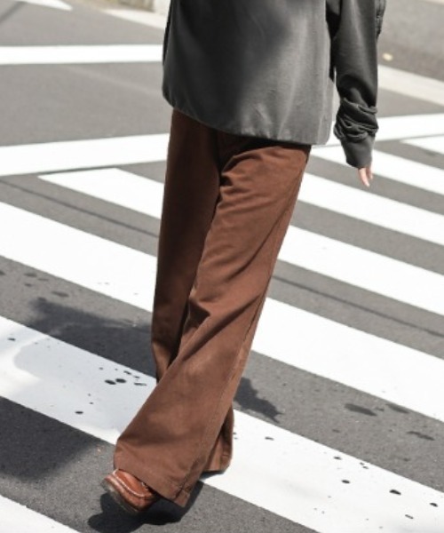 BEN DAVIS(ベンデイビス)の「《BEN DAVIS》LADIES WIDE CHINO PANTS/ベンデイビス レディース ワイドチノパン(チノパンツ・レディース・ブラック/ベージュ/ブラウン/オリーブ・SMALL/MEDIUM)」の3枚目の写真