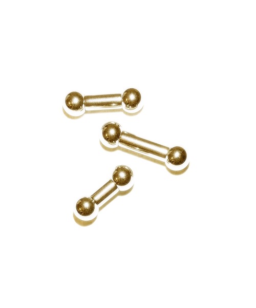 MORPH(モルフ)の「MORPH モルフ バーベル ボディーピアス 4ゲージ 8mm~16mm(ピアス(片耳用)・レディース・ゴールド・8/10/12/14/16)」の3枚目の写真