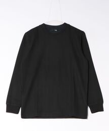 *Tシャツ メンズ 長袖 ストレッチ スロープネック 幾何学 ジオメトリック ジャガード