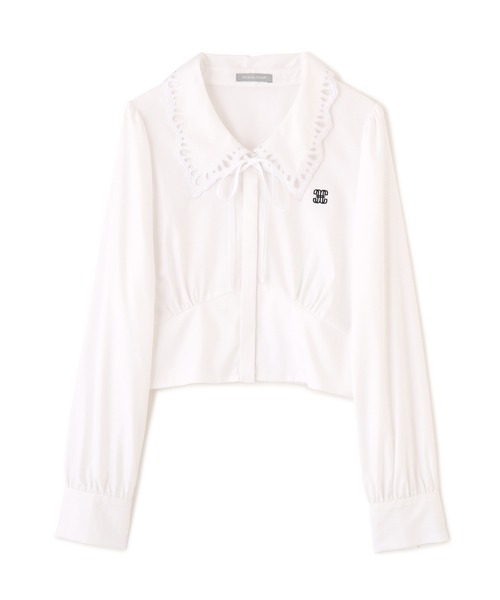 JILL by JILL STUART(ジルバイジルスチュアート)の「スカラップ襟ブラウス(シャツ/ブラウス・レディース・ベージュ系その他/ホワイト・FREE)」の7枚目の写真