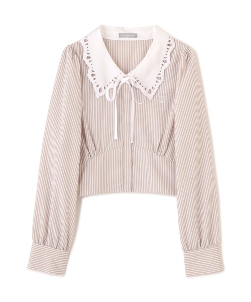 JILL by JILL STUART(ジルバイジルスチュアート)の「スカラップ襟ブラウス(シャツ/ブラウス・レディース・ベージュ系その他/ホワイト・FREE)」の9枚目の写真