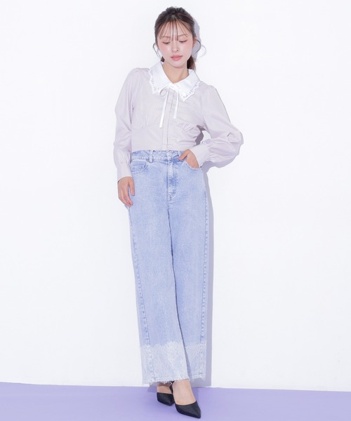 JILL by JILL STUART(ジルバイジルスチュアート)の「スカラップ襟ブラウス(シャツ/ブラウス・レディース・ベージュ系その他/ホワイト・FREE)」の21枚目の写真