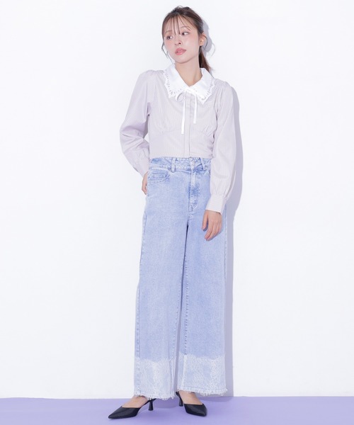 JILL by JILL STUART(ジルバイジルスチュアート)の「スカラップ襟ブラウス(シャツ/ブラウス・レディース・ベージュ系その他/ホワイト・FREE)」の20枚目の写真