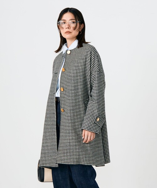 NOLLEY’S(ノーリーズ)の「【Traditional WeatherWear/トラディショナルウェザーウェア】MALTON N/C(ノーカラーコート・レディース・グレー系その他・34)」の1枚目の写真