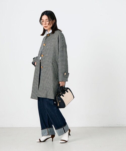 NOLLEY’S(ノーリーズ)の「【Traditional WeatherWear/トラディショナルウェザーウェア】MALTON N/C(ノーカラーコート・レディース・グレー系その他・34)」の6枚目の写真