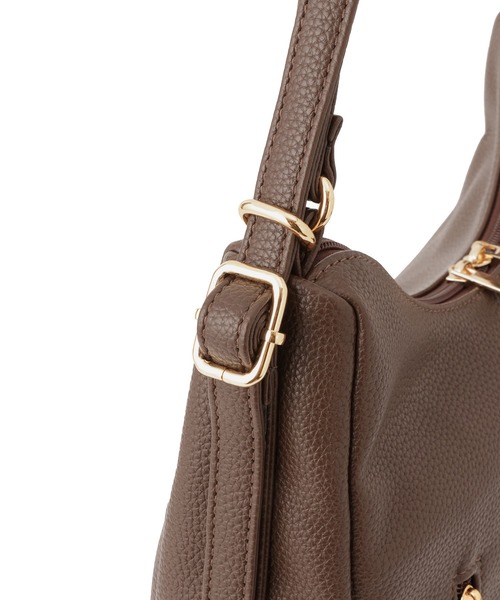 ROPE' PICNIC(ロペピクニック)の「3WAYダブルファスナーリュック&ショルダーバッグ/軽量・A4対応(ビジネスバッグ・レディース・ブラック/ダークブラウン/ホワイト系その他5・FREE)」の21枚目の写真