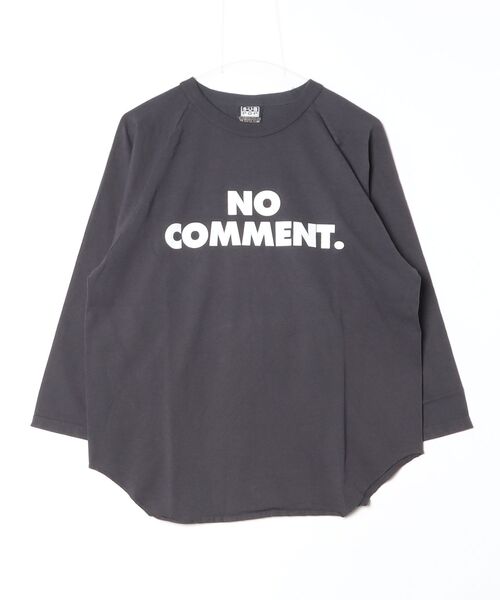 SUB POP(サブポップ)の「3/4 BASEBALL TEE "NO COMMENT."/3/4 ベースボール T "ノーコメント."(Tシャツ/カットソー・メンズ・スミクロ・X-LARGE)」の1枚目の写真