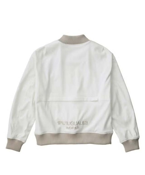 1 piu 1 uguale 3(ウノピゥウノウグァーレトレ)の「GRANVIA MA-1 BLOUSON(MA-1・メンズ・ホワイト/ブラック・Ⅴ/Ⅲ/Ⅵ/Ⅳ)」の6枚目の写真