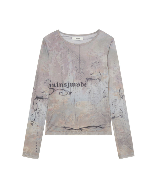 DEINET(ダイニット)の「SHEER TATTOO LONGSLEEVE IN PURPLE(Tシャツ/カットソー・レディース・その他・FREE)」の1枚目の写真