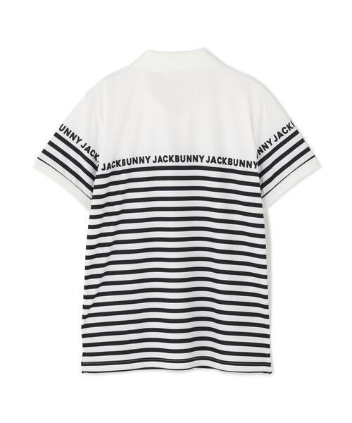 Jack Bunny!!（ジャックバニー）の「PEメッシュパネルボーダー半袖ポロシャツ（ポロシャツ・レディース・ホワイト系その他/ダークインディゴブルー/ネイビー/ホワイト・SMALL/MEDIUM/LARGE）」の13枚目の写真