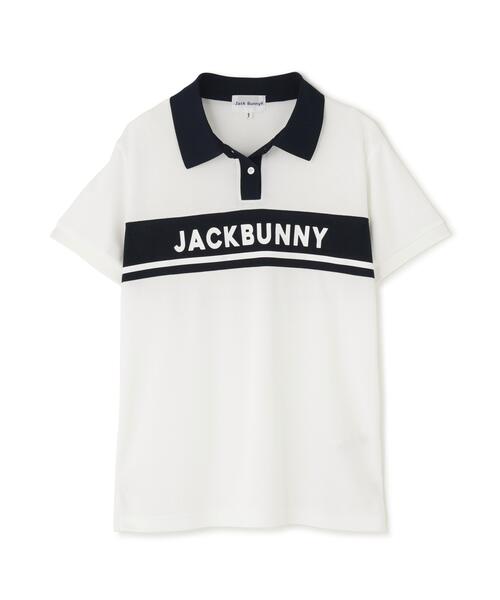 Jack Bunny!!（ジャックバニー）の「PEメッシュパネルボーダー半袖ポロシャツ（ポロシャツ・レディース・ホワイト系その他/ダークインディゴブルー/ネイビー/ホワイト・SMALL/MEDIUM/LARGE）」の19枚目の写真