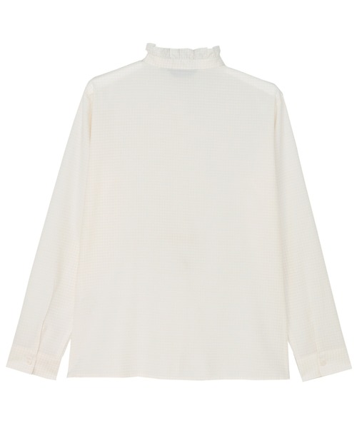 TOKYO SHIRTS(トウキョウシャツ)の「【吸水速乾】【COFREX】 ひねり ピンタック ブラウス 長袖 レディースデザインシャツ(シャツ/ブラウス・レディース・ベージュ・S/M)」の2枚目の写真