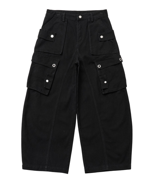 LXT（エルエックスティー）の「ウォッシュドコットンカーブドバレルカーゴパンツ[ブラック]（その他パンツ・レディース・その他・SMALL/MEDIUM/LARGE）」の7枚目の写真