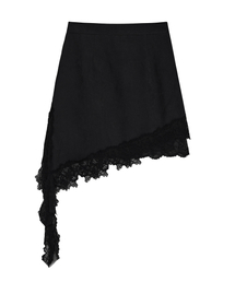 lace skirt (black)