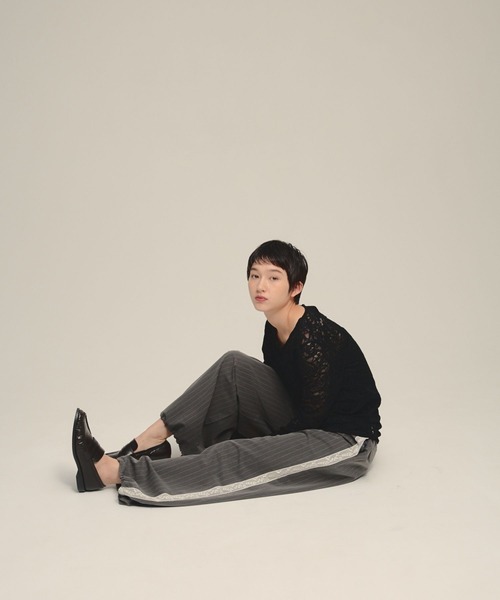 eL(エル)の「【eL】Lace Mesh Pullover/1068002(シャツ/ブラウス・レディース・オフホワイト/ブラック・FREE)」の15枚目の写真